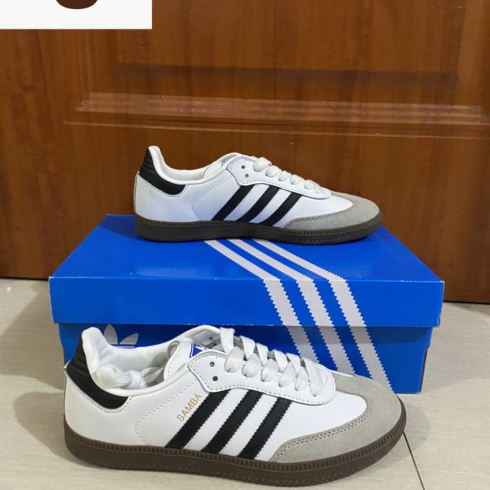 Adidas Samba Retro Leather Mens Sneakers